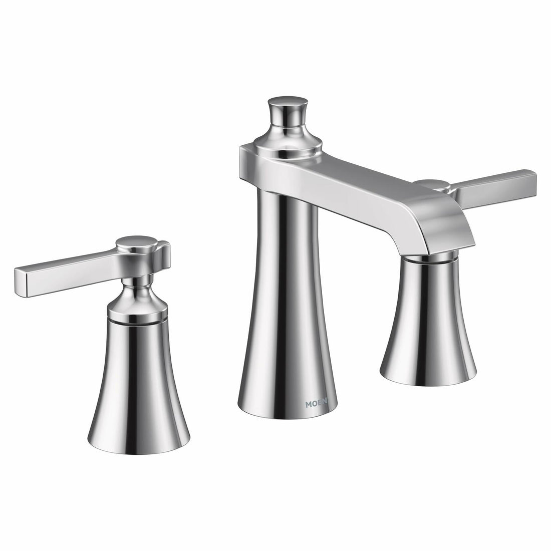 MOEN Flara TS6984 Widespread 2-Handle High-Arc Bathroom Faucet Trim Kit in Chrome (Valve Not Included)
