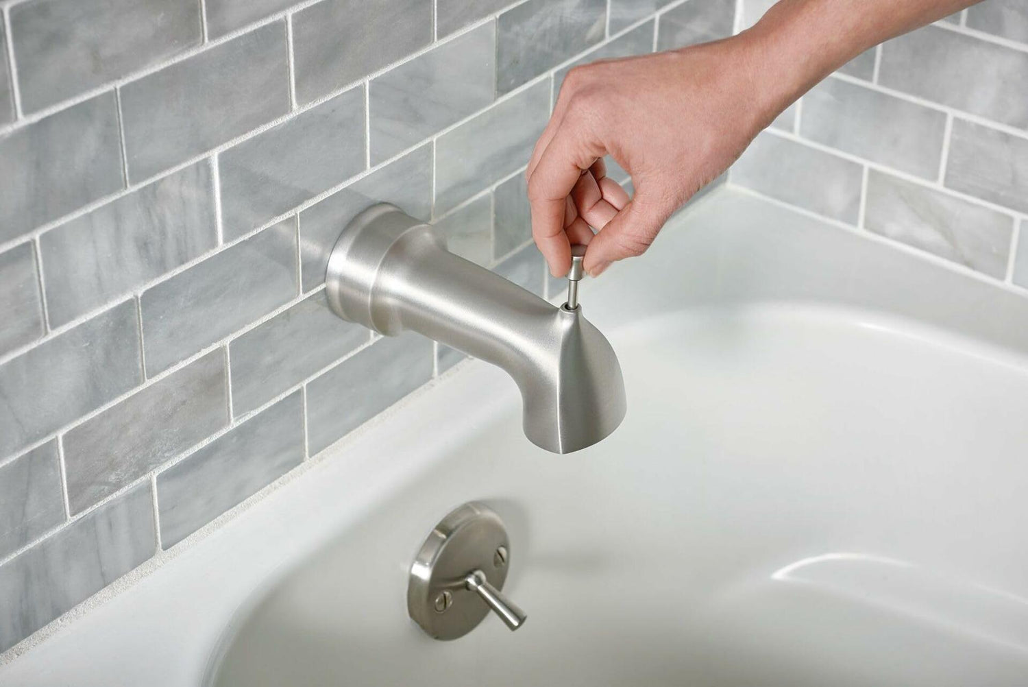 Moen Hamden 82303SRN Posi-Temp Tub and Shower Faucet in Spot Resist Brushed Nickel  (Valve Included)
