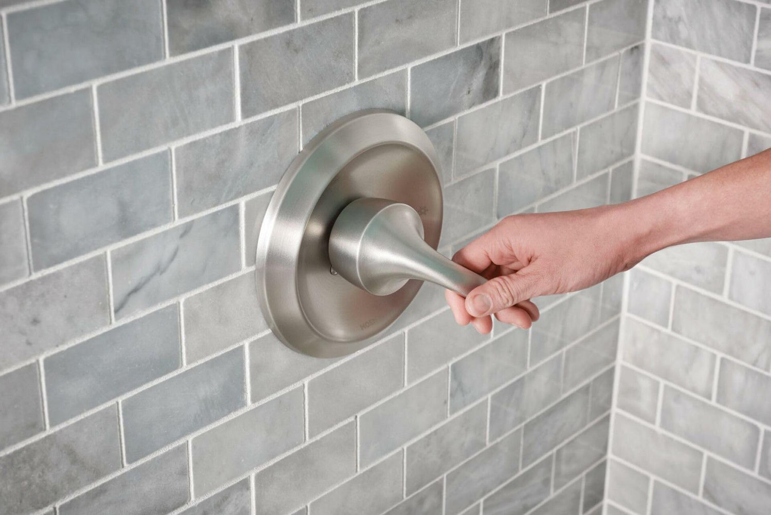 Moen Hamden 82303SRN Posi-Temp Tub and Shower Faucet in Spot Resist Brushed Nickel  (Valve Included)