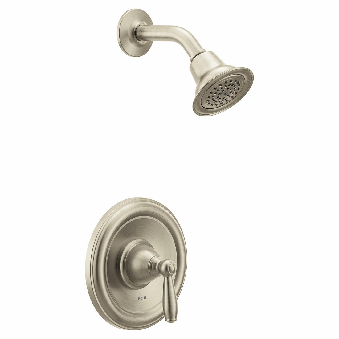 MOEN Brantford T2152BN Posi-Temp Single-Handle 1-Spray Shower Faucet Trim Kit in Brushed Nickel (Valve Not Included)