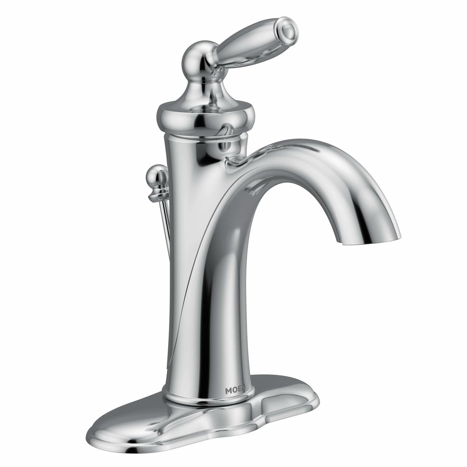 MOEN Brantford 6600 Single Hole Single-Handle High-Arc Bathroom Faucet in Chrome