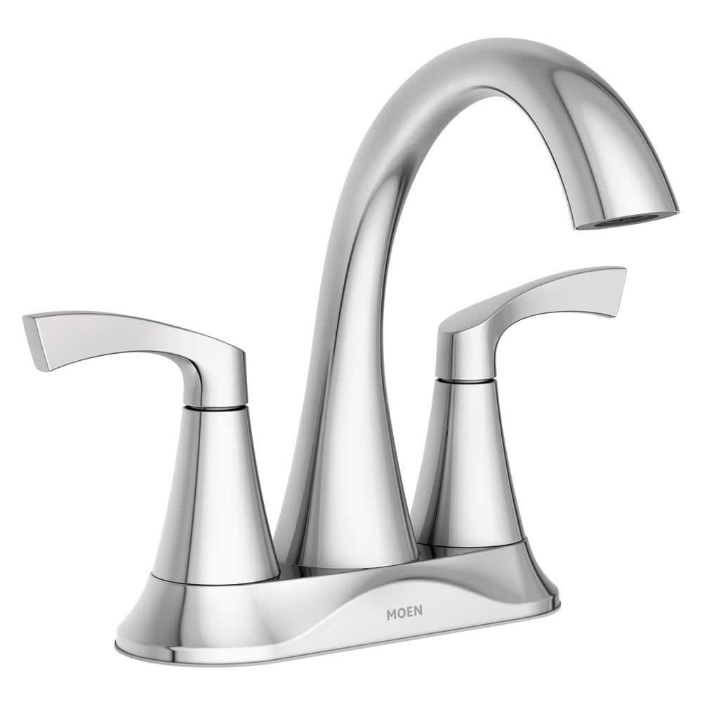 MOEN Korek 84467 Centerset 2-Handle Bathroom Faucet in Chrome