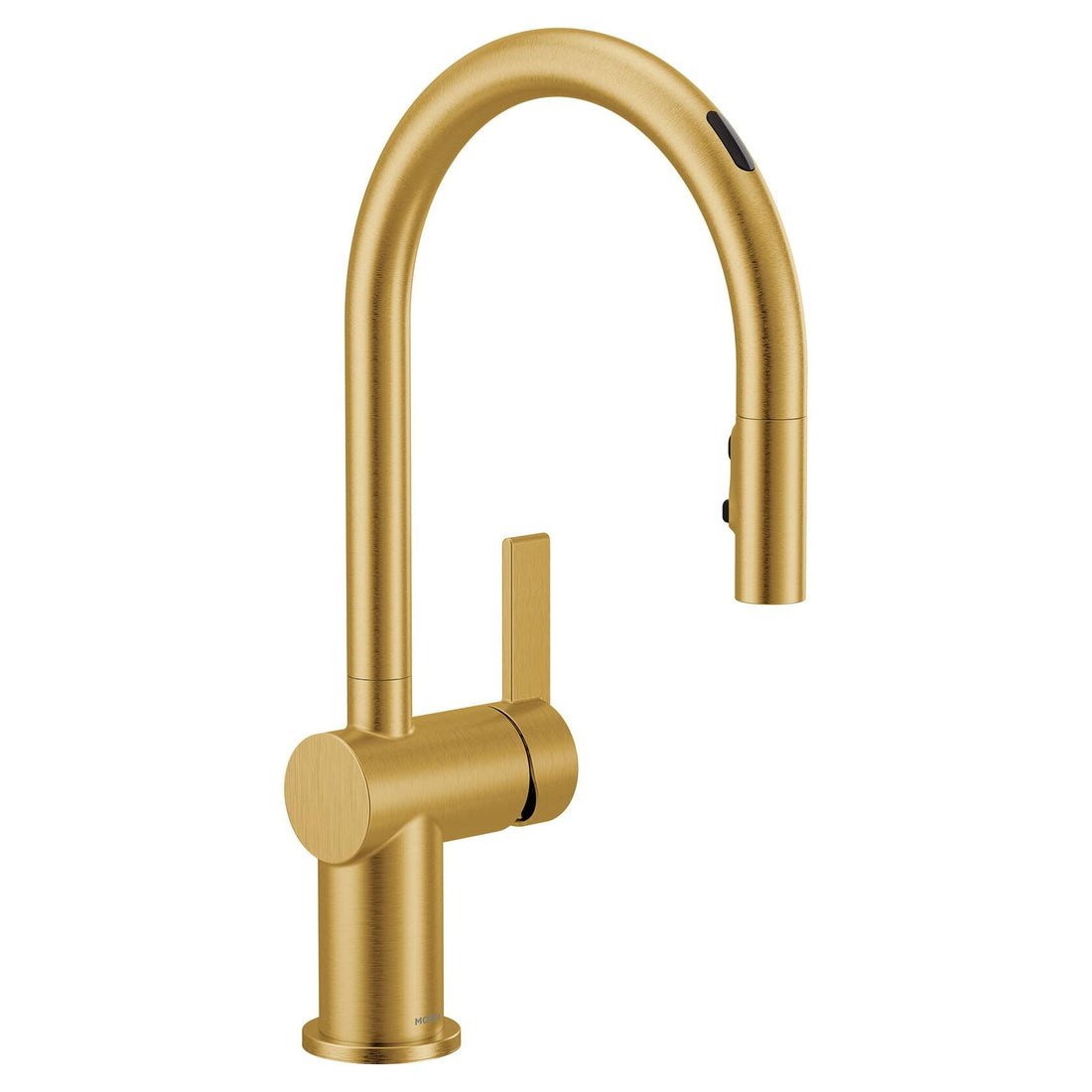 MOEN Cia 7622EVBG Single-Handle Smart Touchless Pull Down Sprayer Kitchen Faucet with Voice Control and Power Clean in Brushed Gold