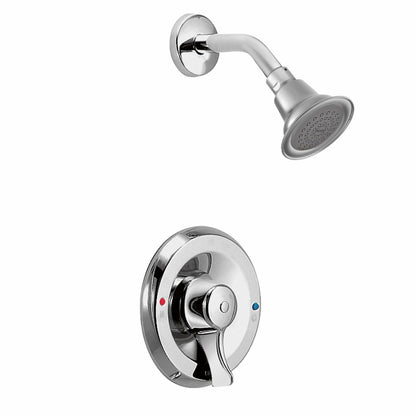 MOEN M-DURA T8375 Single Handle Posi-Temp Pressure Balanced Shower Trim with Shower Head in Chrome