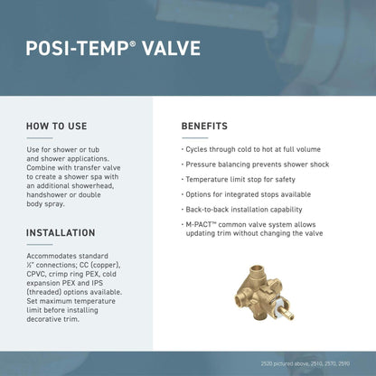 MOEN Eva T2133BN Posi-Temp 1-Handle Tub and Shower Trim Kit in Brushed Nickel (Valve Not Included)