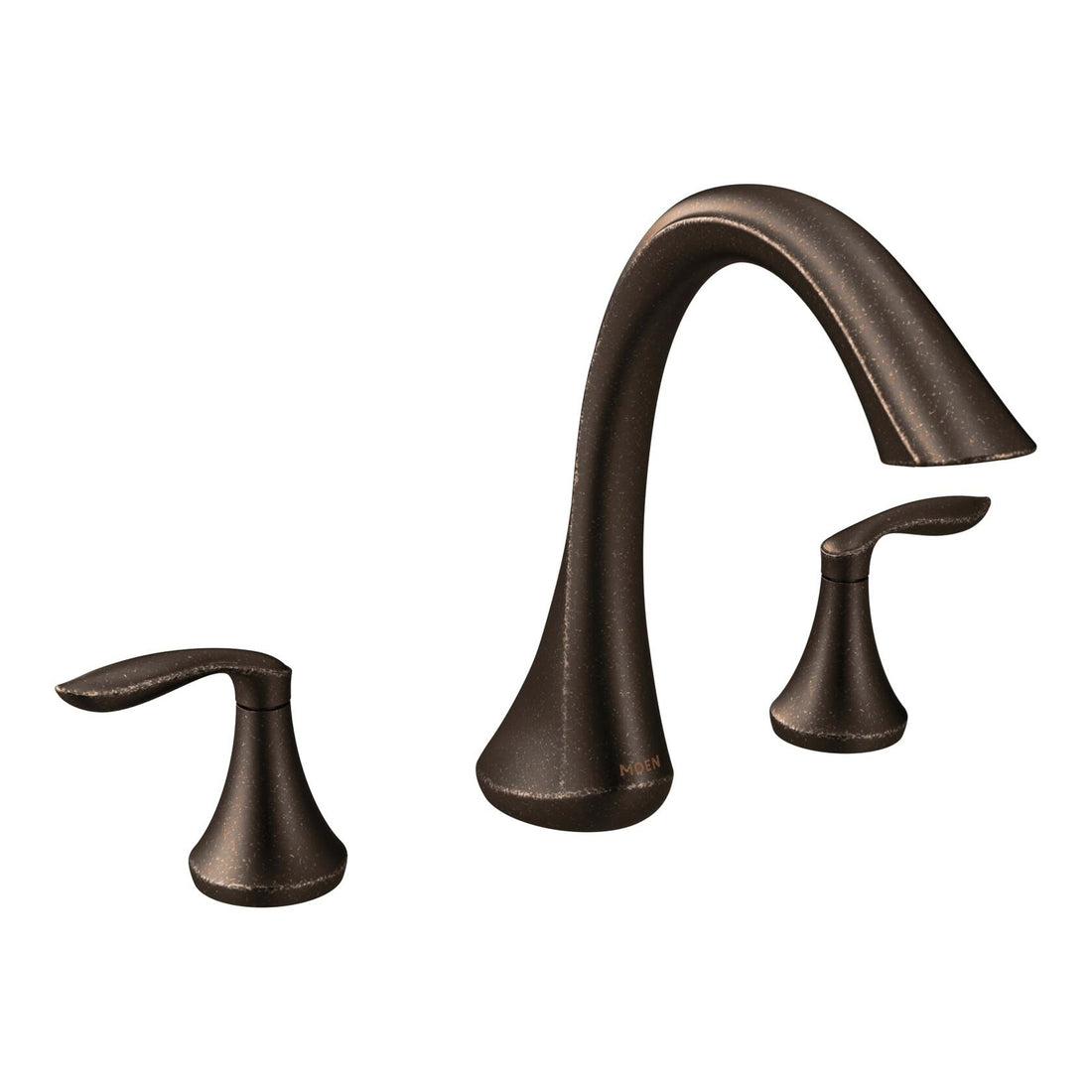 MOEN Eva T943ORB Two Handle Deck-Mount Roman Tub Faucet Trim Kit in Oil Rubbed Bronze (Valve Not Included)