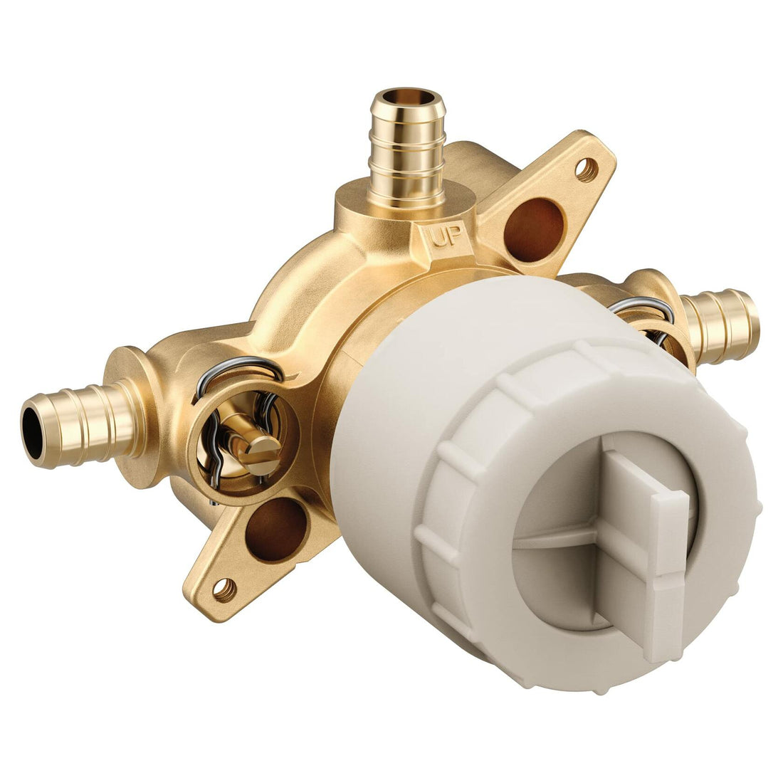 MOEN U130XS M-CORE 3-Port Shower Mixing Valve with Crimp Ring PEX Connections and Stops