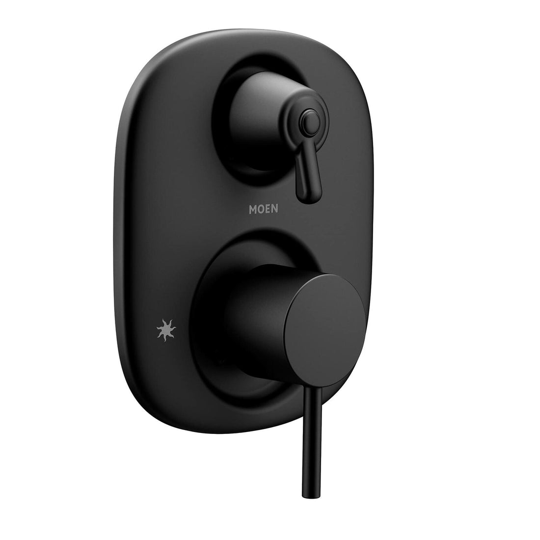 MOEN Align T3290BL Two Handle Moentrol Transfer Valve Trim Kit in Matte Black (Valve Not Included)