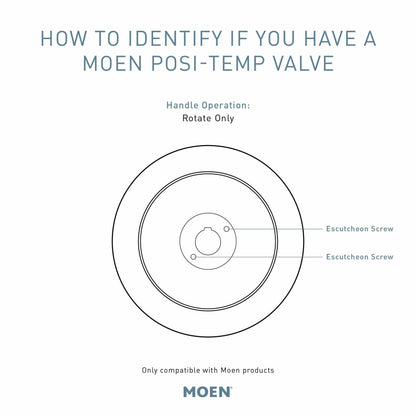 MOEN Doux TS2203BL Posi-Temp Pressure Balancing Tub and Shower Trim Kit in Matte Black (Valve Not Included)