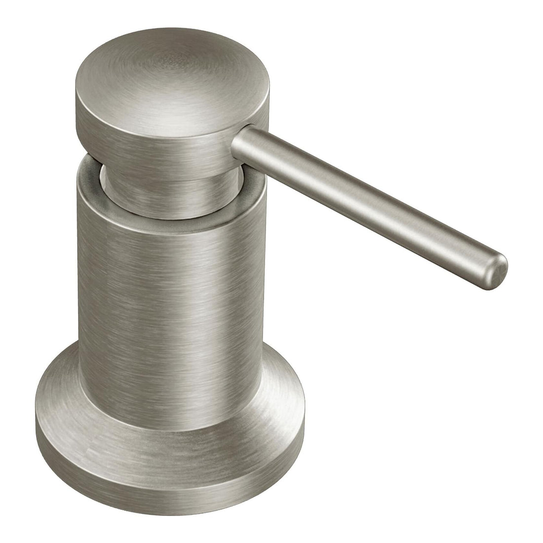 MOEN 3942SRS Deck Mounted Kitchen Soap Dispenser with Above The Sink Refillable Bottle in Spot Resist Stainless