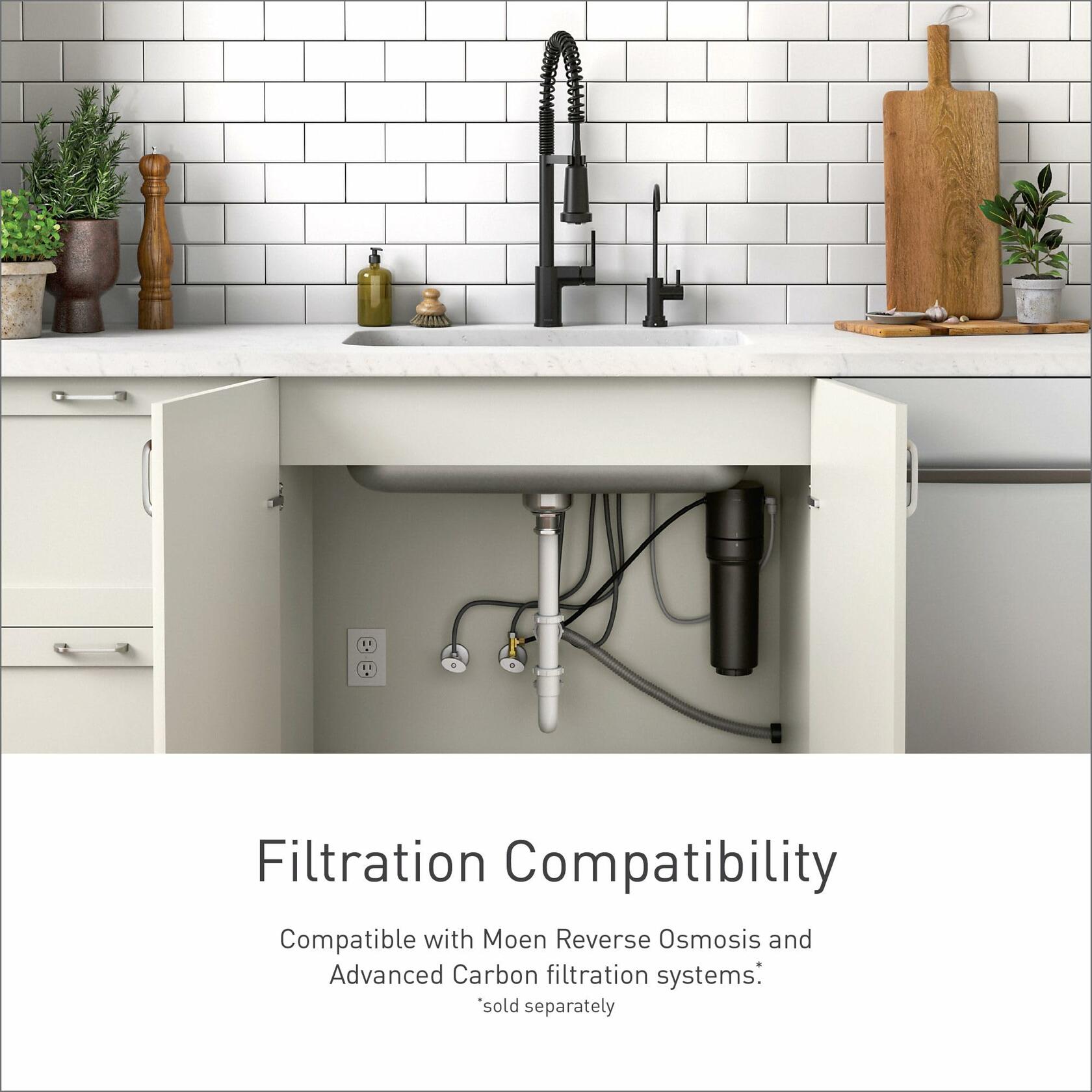 MOEN Sip F7620SRS One-Handle High Arc Beverage Faucet in Spot Resist Stainless