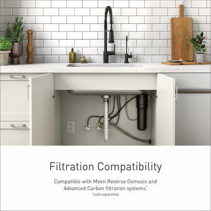 MOEN Sip F7620SRS One-Handle High Arc Beverage Faucet in Spot Resist Stainless