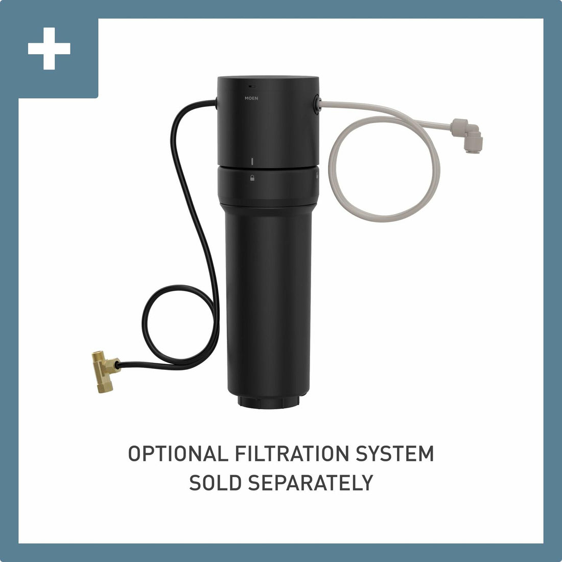 MOEN Sip S5510BL Traditional Cold Water Kitchen Beverage Faucet with Optional Filtration System in Matte Black