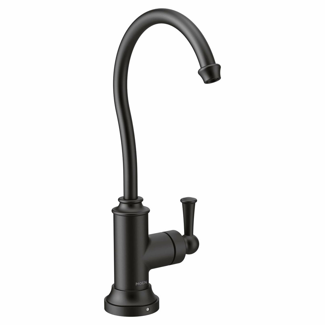 MOEN Sip S5510BL Traditional Cold Water Kitchen Beverage Faucet with Optional Filtration System in Matte Black