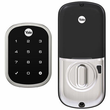 Yale Security Deadbolt Lock, Satin Nickel Keyless Non-Connected Entry Door Lock with Digital Keypad Touchscreen for Code Entry, ‎YRD652-ZW3-619