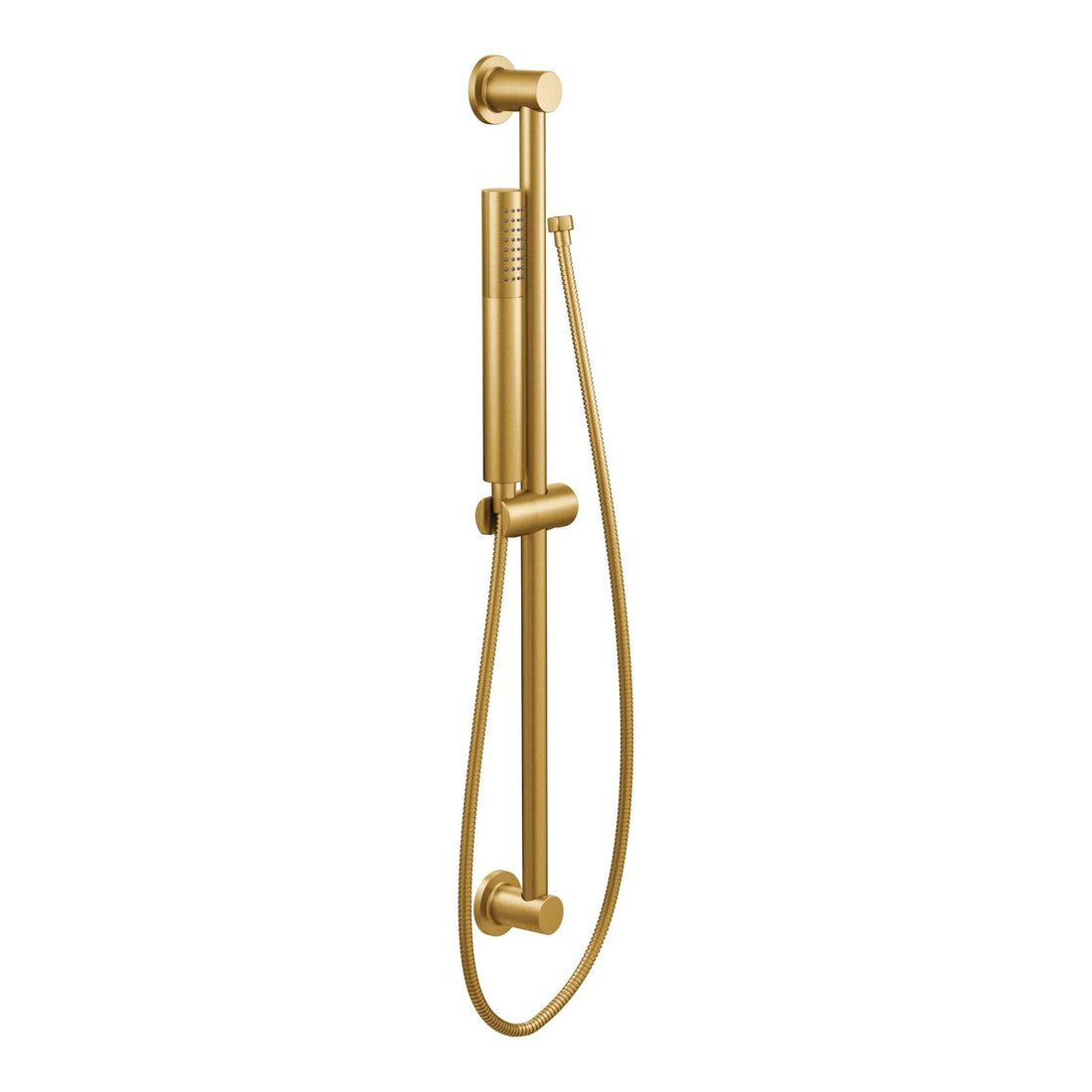 MOEN 3887EPBG Modern Eco-Performance Handshower Handheld Shower with 30-Inch Slide Bar and 69-Inch Metal Hose in Brushed Gold