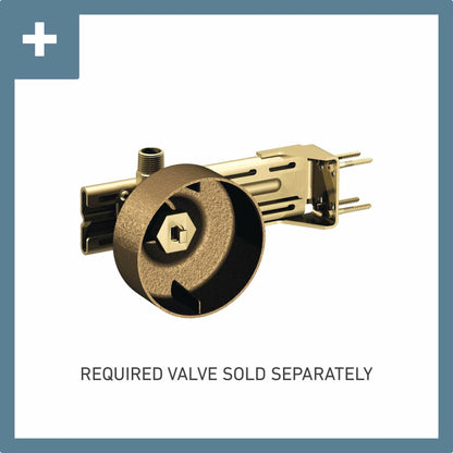 MOEN Mosaic TS1420BN 3.25 in. Body Jet with Adjustable Angle in Brushed Nickel (Valve Required)