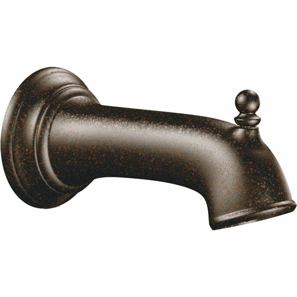 MOEN 3857ORB Replacement 7.25-Inch Tub Diverter Spout in Oil Rubbed Bronze (Valve Required)
