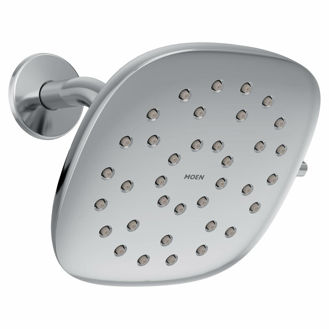 Moen Verso Eco-Performance Infiniti Dial Square Rain Shower Head, 7-Inch Diameter Spray Head, Chrome, 220R5EP