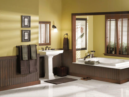 MOEN Brantford T933 Two-Handle Deck Mount Roman Tub Faucet Trim Kit in Chrome (Valve Required)