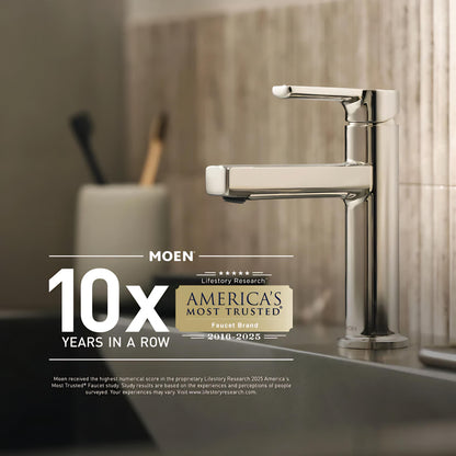 MOEN Mikah 84311BL Two-Handle High Arc  Bathroom Sink Faucet in Matte Black