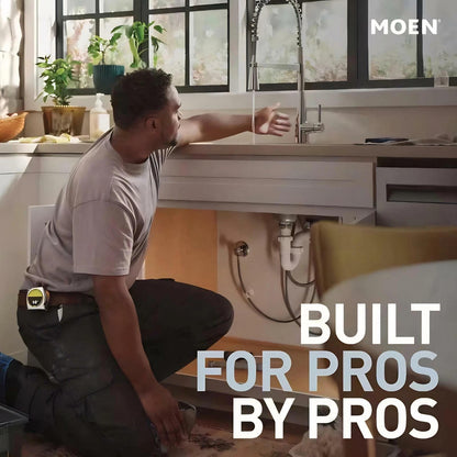 MOEN S3945BG Traditional Deck Mounted Kitchen Soap Dispenser with Above the Sink Refillable Bottle in Brushed Gold